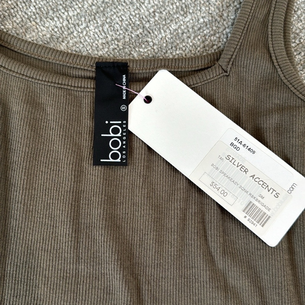 Bobi Ribbed Tank Bodysuit - Picture 5 of 9